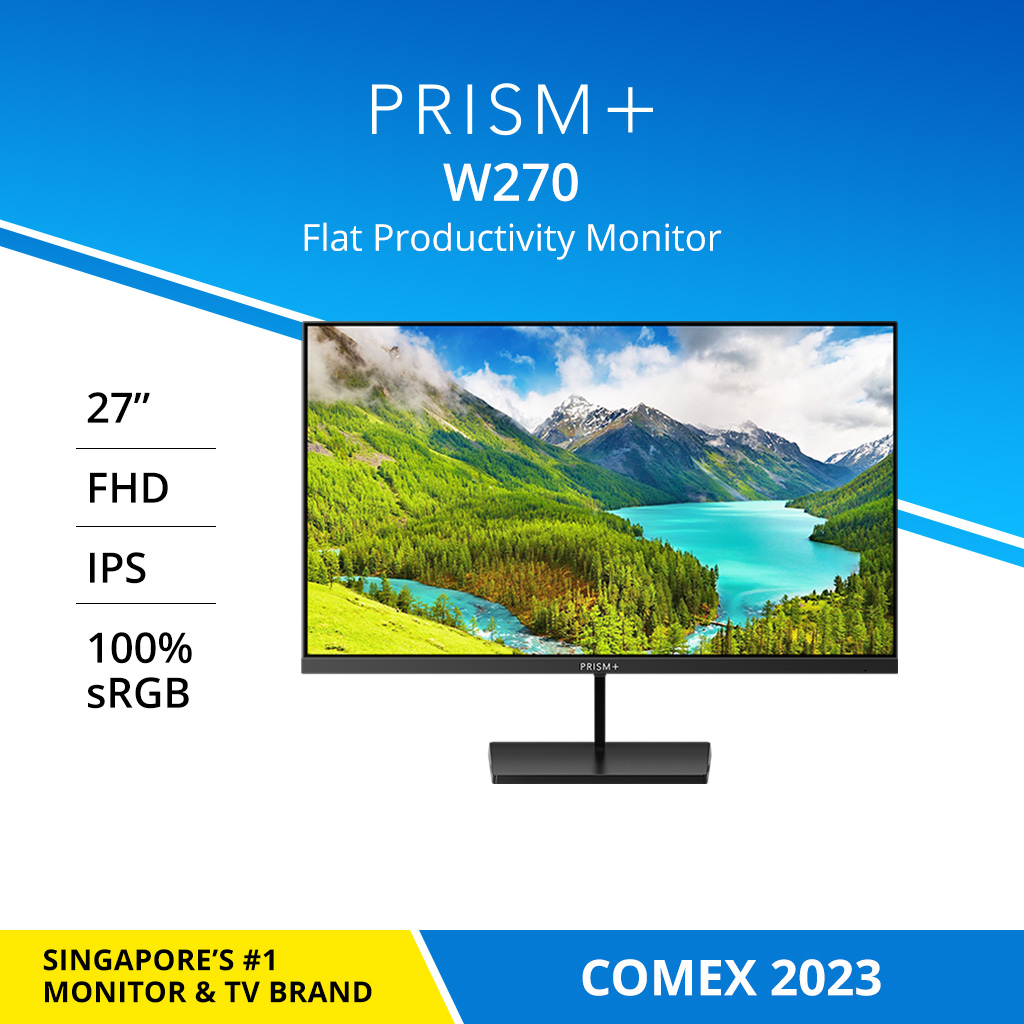 PRISM+ W270 27" FHD [1920 x 1080] IPS 100% sRGB Professional Monitor Productivity Monitor
