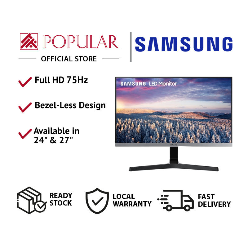 Samsung 24" & 27" Bezel-less FHD 75Hz LED Gaming Monitor SR350 / Gadgets & IT By POPULAR