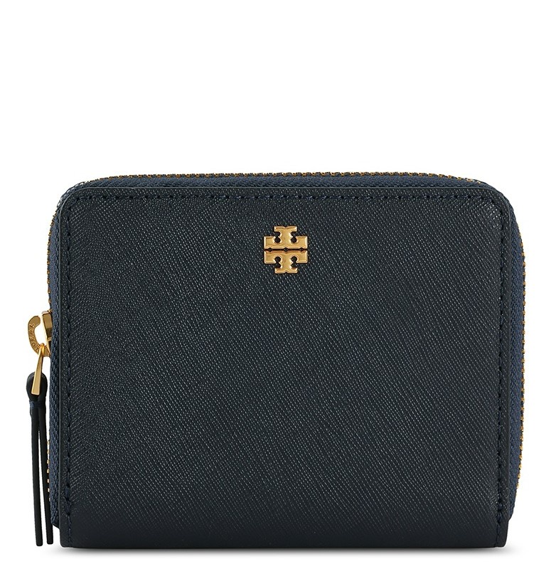 TORY BURCH EMERSON MEDIUM WALLET,TORY NAVY, 136098-405 (STB223)