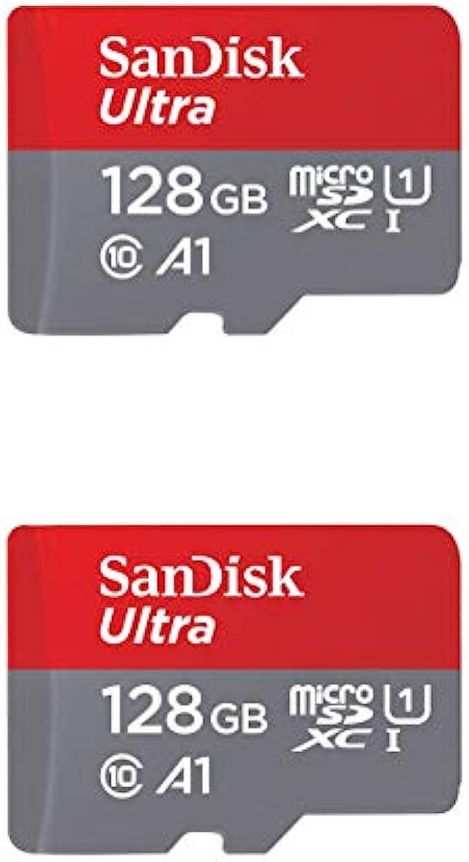 SanDisk 128GB X2 (256GB) MicroSD HC Ultra Uhs-1 Memory Card