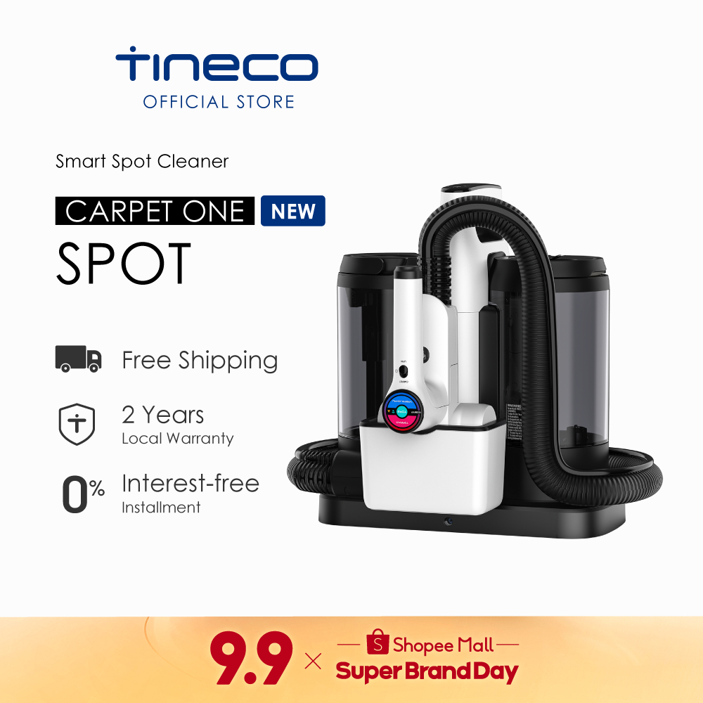 [NEW] Tineco CARPET ONE SPOT Smart Cordless Carpet Upholstery Sofa Curtain Cushion Wash Cleaner| Large Tank | Self-clean