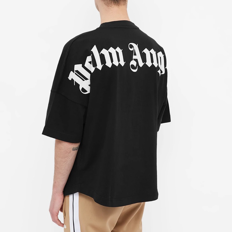 [JSHOPSPREE] Authentic Palm Angels Mock Neck Classic Logo Tees