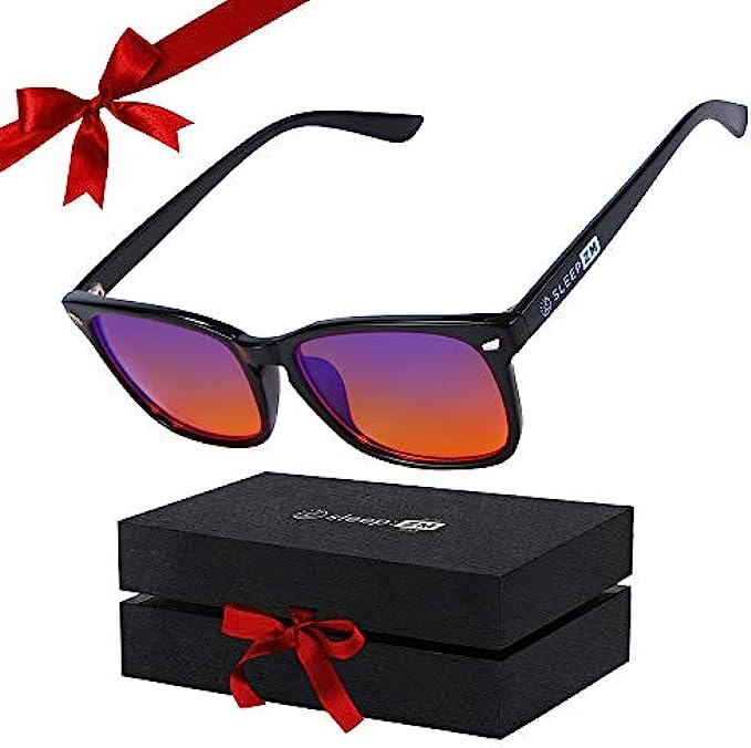 99.9% Blue Light Glasses - Computer Glasses - eSports Gaming Glasses Use Anti-Glare & Anti-Fatigue Filters to Help You Sleep Better, Stop Eye Strain, Headaches & Migraines to Look, Feel & 
