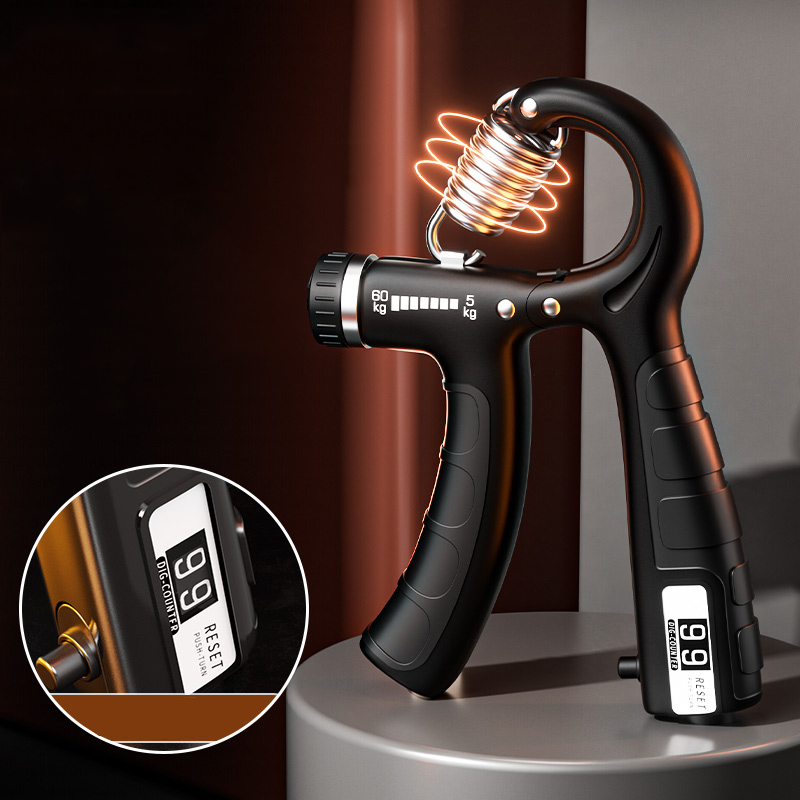 5-60kg Hand Grip Exerciser Hand Grip Adjustable Countable Grip Wrist Training Strength Spring