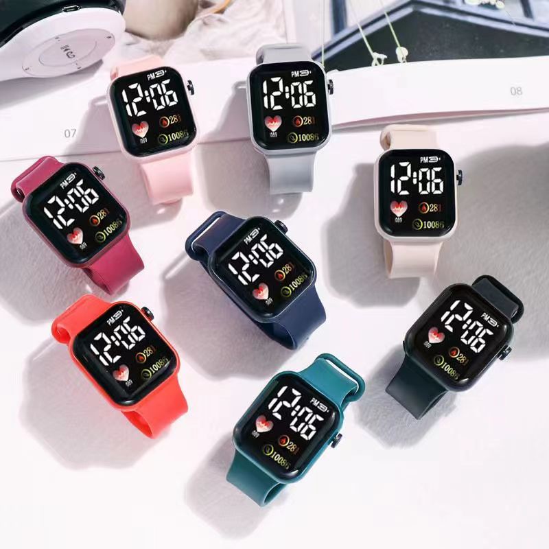 LED Screen Electronic Watch with Korean Style Minimalist Design