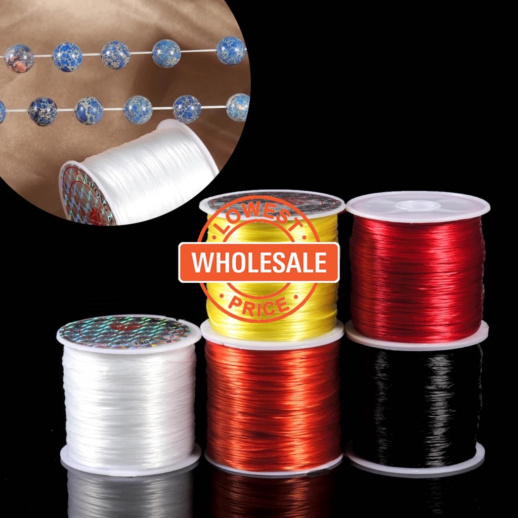 [Wholesale Price]10m/Roll 0.8mm Multi-Colors Strong Elastic Crystal Beading Cord/DIY Jewelry Making Cords Line