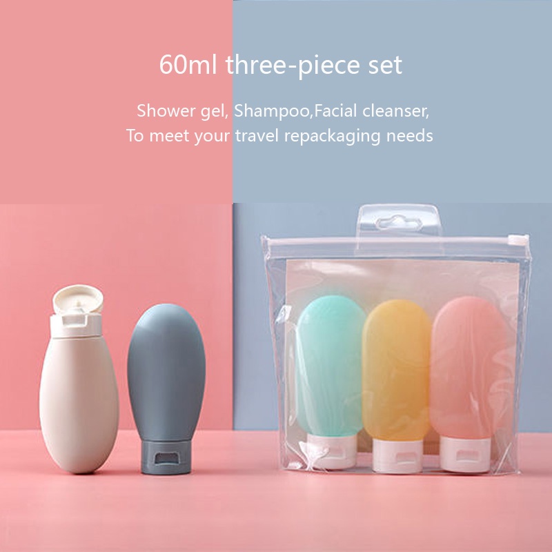 Travel Bottled Bottle Set Shampoo Cosmetics Bottles Extruded Travel Washing Empty Bottle