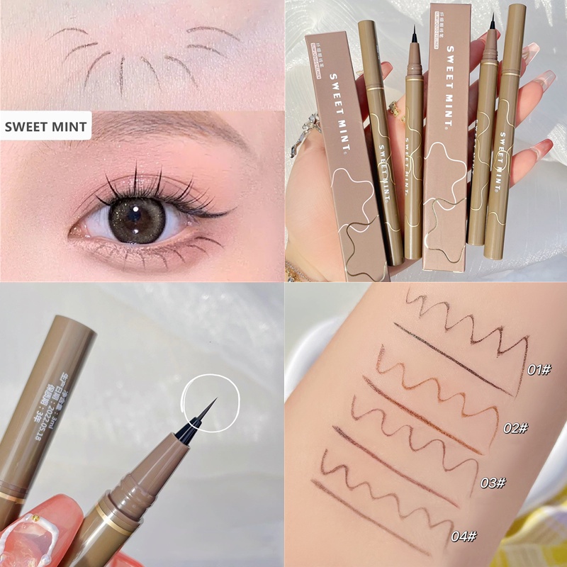 [Value Choice]CODSWEET MINT 0.05mm ultra-fine liquid eyeliner pen waterproof long-lasting non-smudge suitable for students