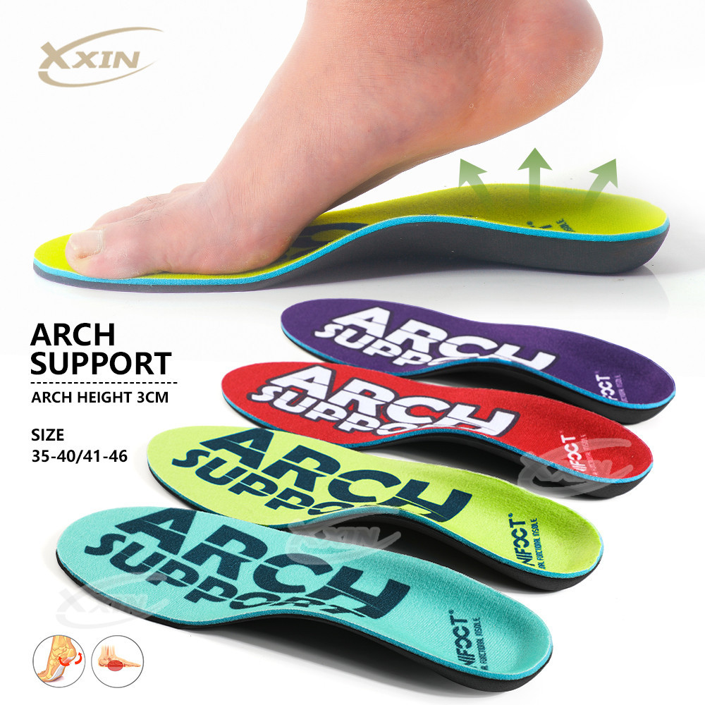 EVA Orthotic Sports Insole Arch Support Heel Cushion Unisex Foot Care size 35-46