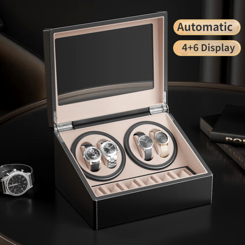 [SG STOCK] Technology Automatic Watch Winder,4+6 Automatic Watch Winder Storage Display Box Luxury Watch Winder Case for Lady and Man Watches