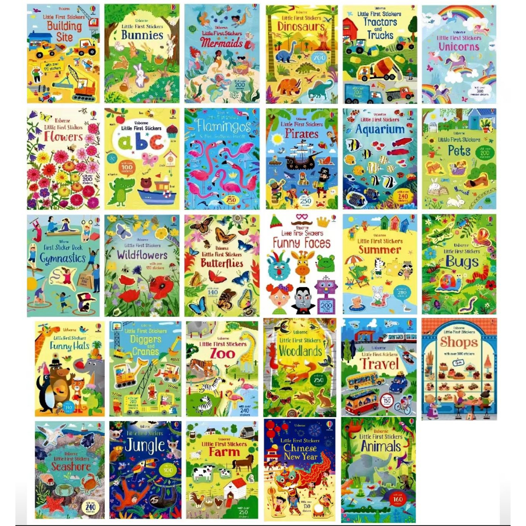 [SG] 2024 A5 Size LATEST NEW USBORNE Little First Sticker Book