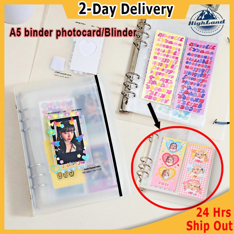 [SG] A5 Loose-leaf Photo Album/Binder Storage Book for Photocard, Lomo Cards, Business Cards, Stickers, INS cards