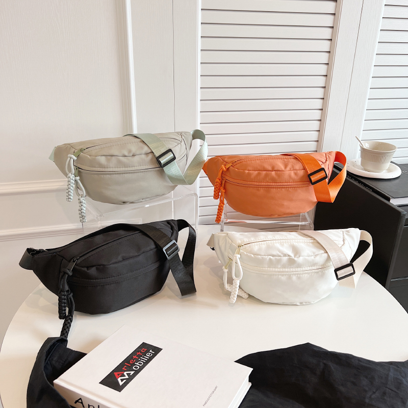 Nylon Casual Bag Women New Style Trendy Messenger Bag Back Men Sports Chest Bag Niche All-Match ins Waist Bag