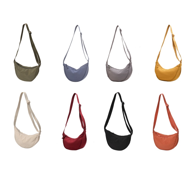 Simple Lightweight Small Bag Women's Messenger Bag Nylon Cloth Dumpling Bag Women's All-Match Shoulder Bag Waterproof Cloth Bag