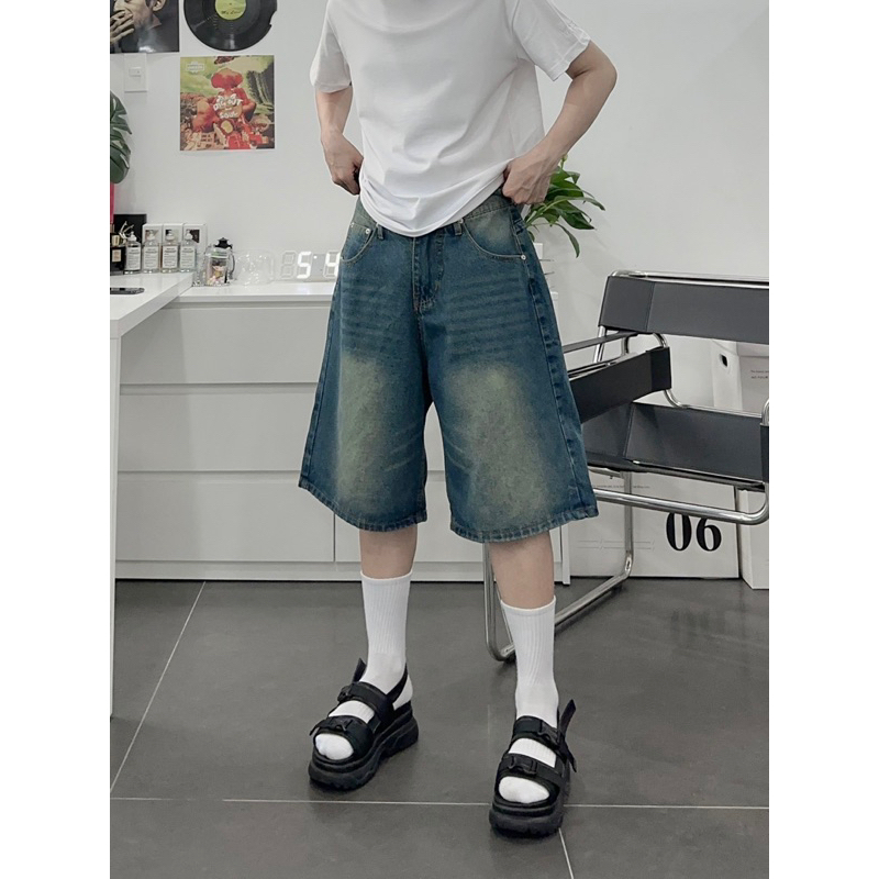 Jeans Shorts Shorts 38 UNISEX FORM Stripes UNISEX Men Women (Real Photo)