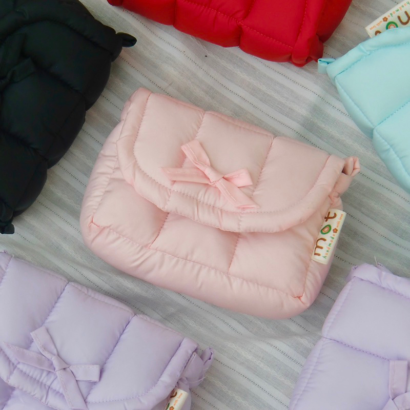 [Ready Stock] handmade compact Camera Bag With Bow
